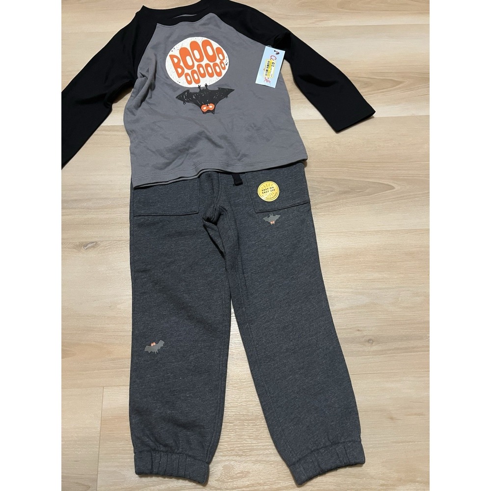 NWT Cat & Jack Toddler Boys Long Sleeve 2 Piece Halloween Set Size‎ 4T